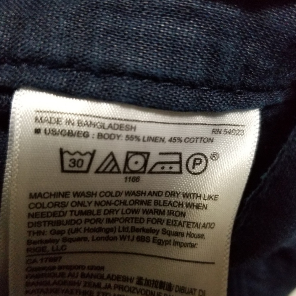 Banana Republic Dark Blue Linen Blend Pants - Picture 6 of 7